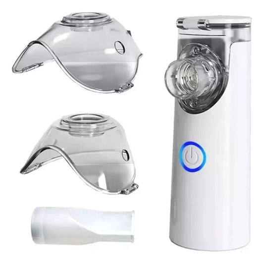 Nebulizador Vaporizador Portatil Mesh Asma Inhalador Terapia Color Blanco E-6 P-3