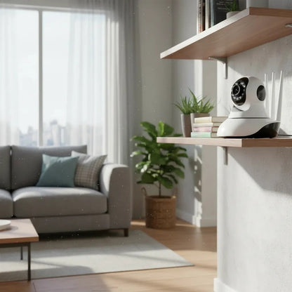 Camara Ip Wifi Hd Motorizada Vision Nocturna 360° Blanco