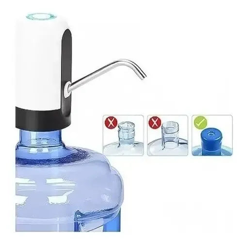 Dispensador Electrico De Agua Recargable Para Botellones Color Blanco