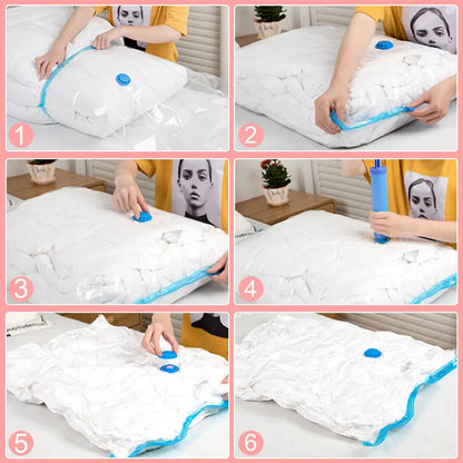 Bolsas Al Vacio Comprimir Ropa Pack 12 Unidades 60 X 80