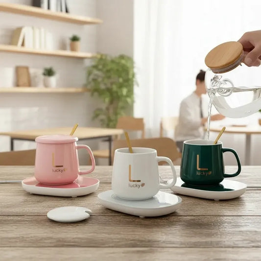 Taza De Cafe Con Calentador Inteligente Electrico Portatil Surtido Lucky