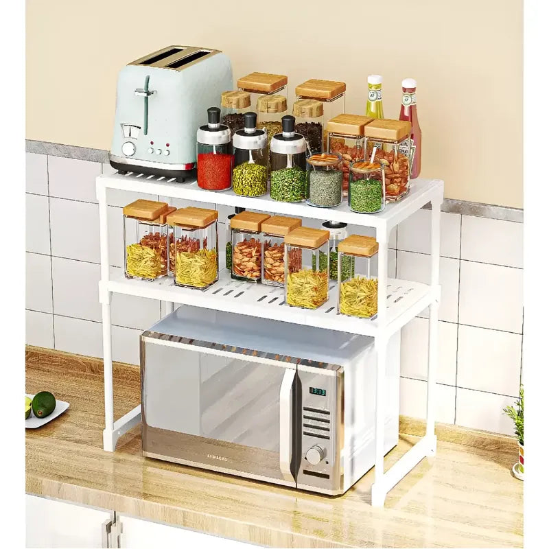 Estante De Cocina Para Horno Microondas Hogar Plateado