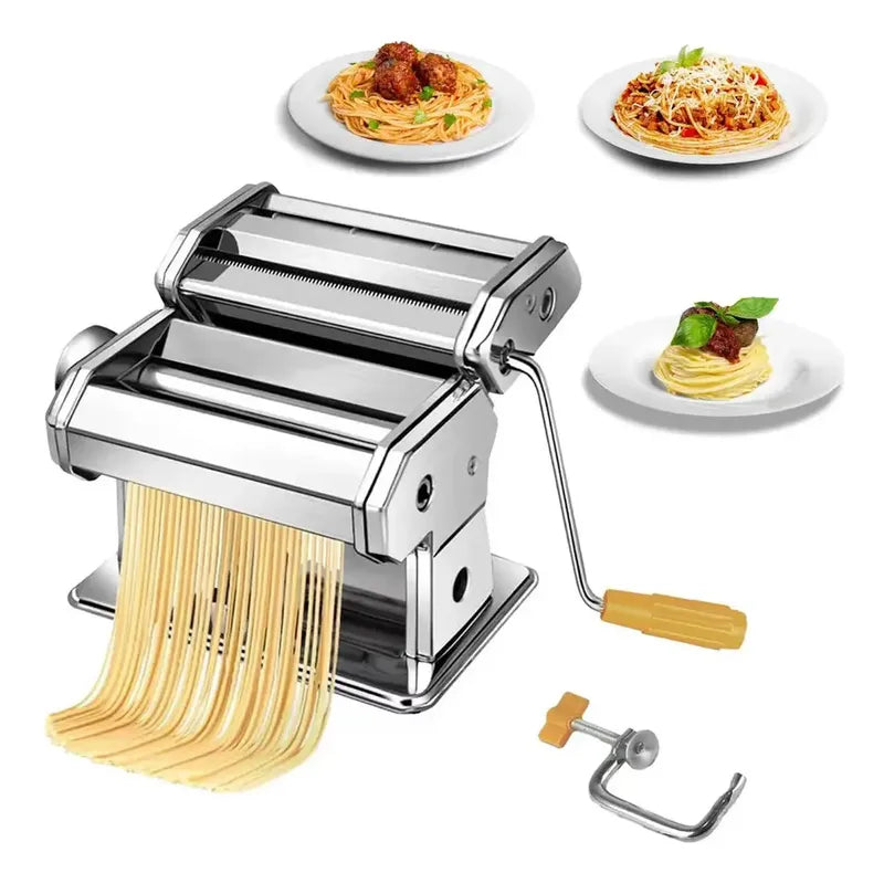 Maquina Para Hacer Pastas Caseras Fideos Acero Color Gris