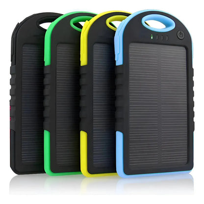 Cargador Solar Portátil Power Bank 6800mah Usb Doble Salida Variado