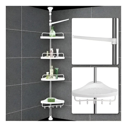 Organizador Esquinero Ducha Multiuso 4 Pisos Ajustable D