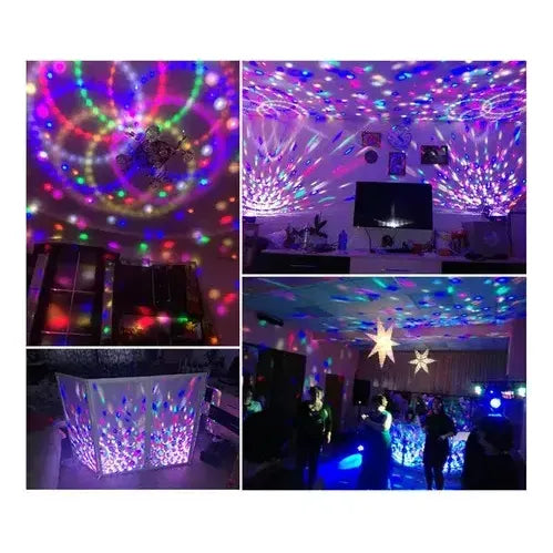 Fiesta Magic Disco Ritmitca Giratoria Efecto Pack X4