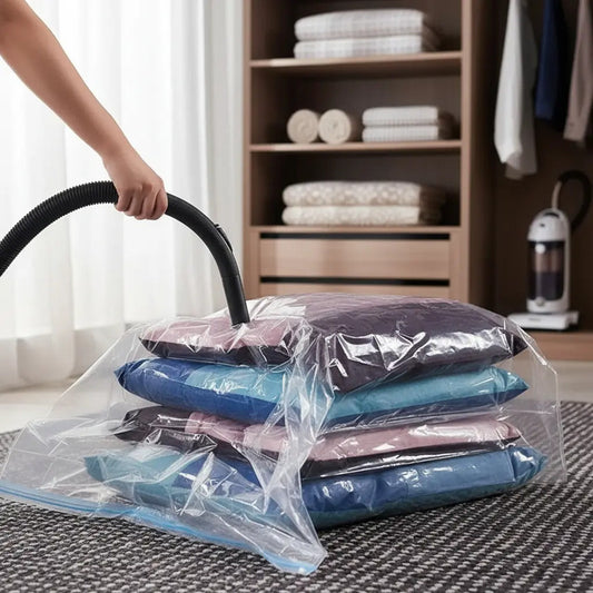 Bolsas Al Vacio Comprimir Ropa Ahorra Espacio 80x130 Pack 6