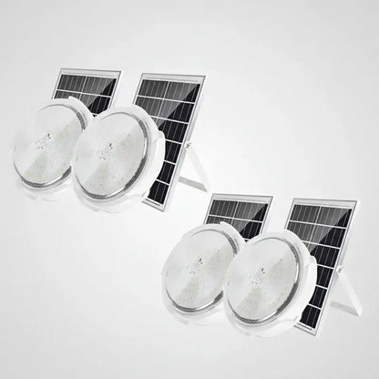Lámpara Plafón Solar M Casa 100w Luz Blanca 6500k Blanco