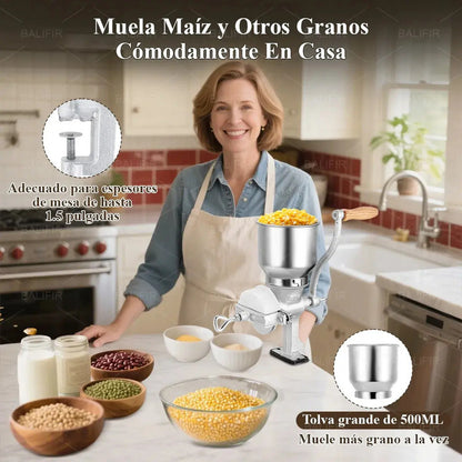 Molino Moledor Manual Metálico Choclo Maiz Metal
