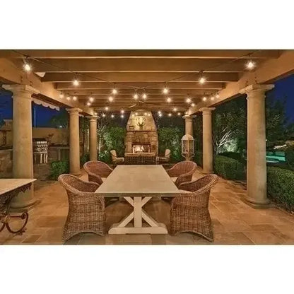 Soquete Guirnalda Terraza Patio Ampolletas Incl Luces Cálida