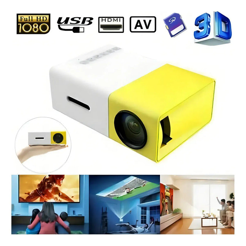 Proyector Mini Betensh Yg300 300lm Blanco+amarillo - 221052