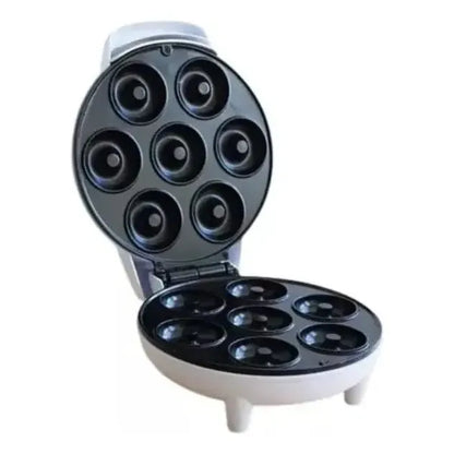 Maquina Donuts Blanco Maquina Para Hacer Donas Antiadherente Crepe Mini Donas Postres 7 Rosquillas Qatarshop Electrica Donuts Maker Blanco