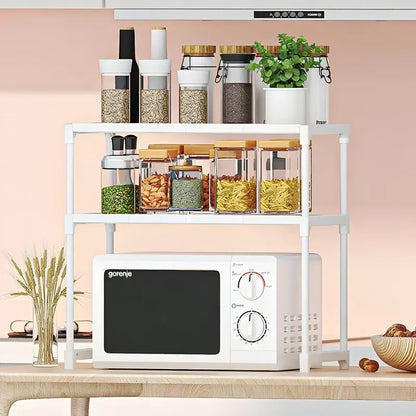 Estante De Cocina Para Horno Microondas Hogar Plateado
