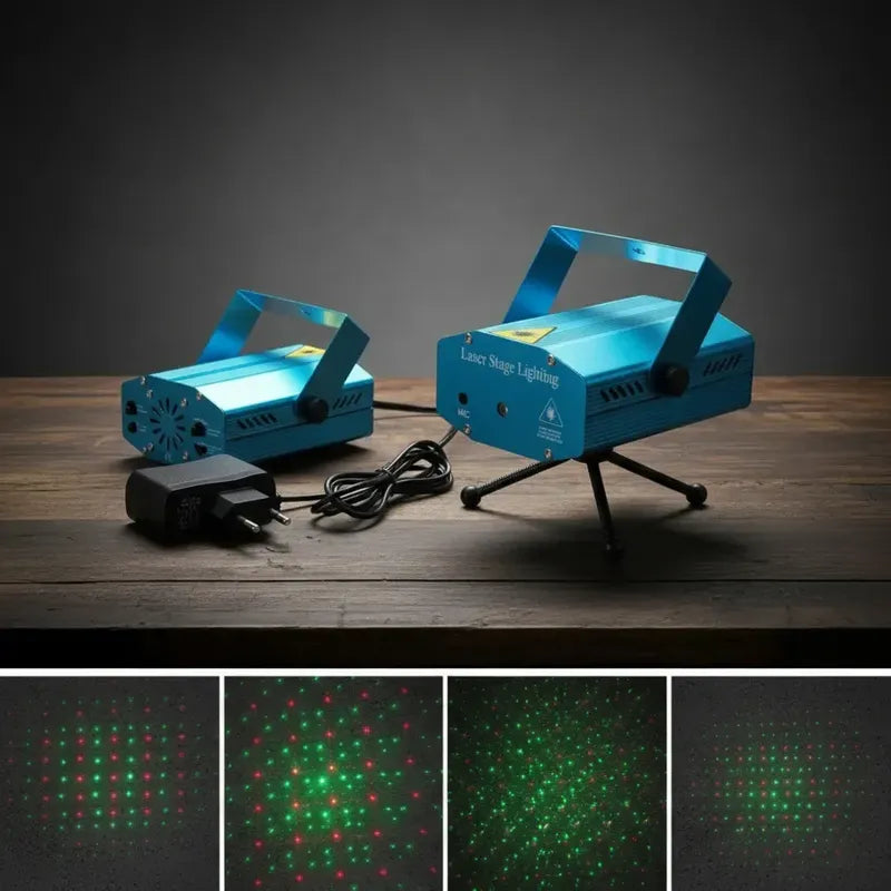 Proyector Puntos Laser Fiesta Luces De Fiesta Ritmico