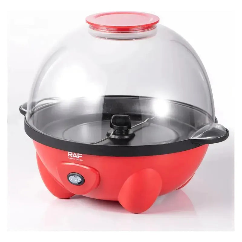 Maquina Para Hacer Cabritas Palomitas De Maiz Roja Gran Capacidad 18 Tazas Con Tapa Tazon Para Servir Ideal Para Cine En... Rojo