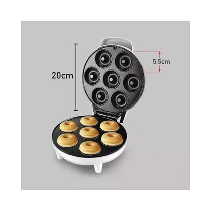 Maquina Donuts Blanco Maquina Para Hacer Donas Antiadherente Crepe Mini Donas Postres 7 Rosquillas Qatarshop Electrica Donuts Maker Blanco