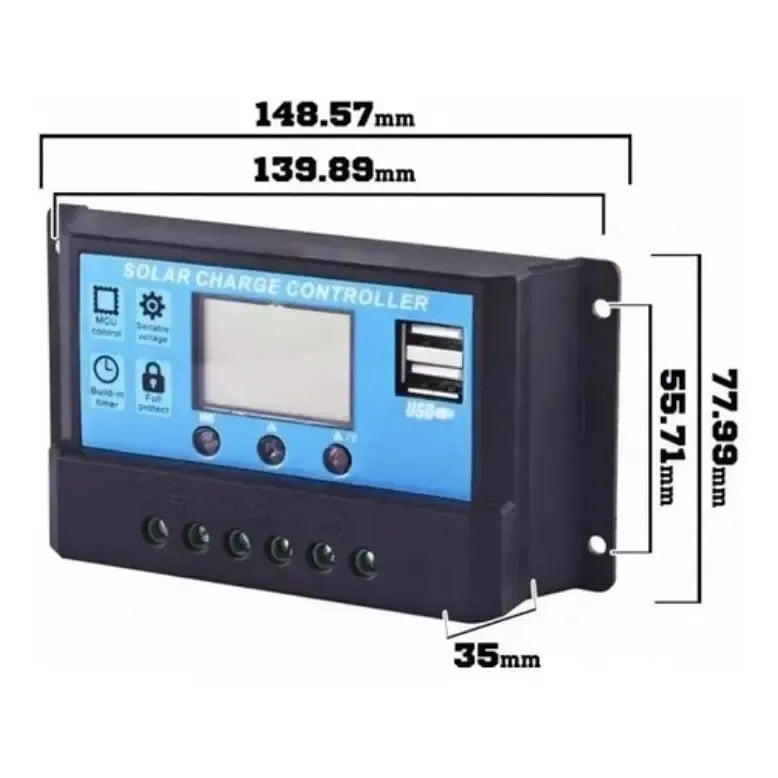 Controlador Carga Panel Solar Regulador Voltaje 20 Amperes