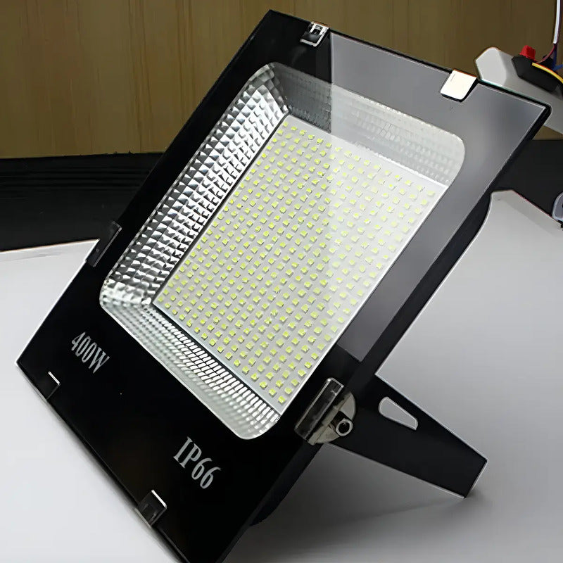 Foco Reflector Proyector Electrico Led400w Impermeable 6500k Negro