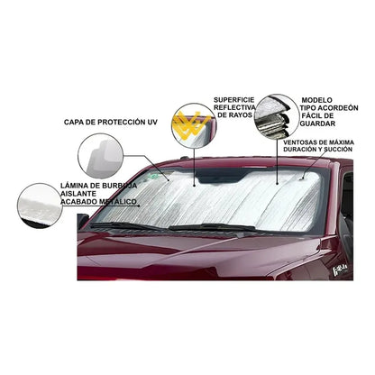 Tapa Sol Parasol Protector Solar Auto Camionetas Resistente