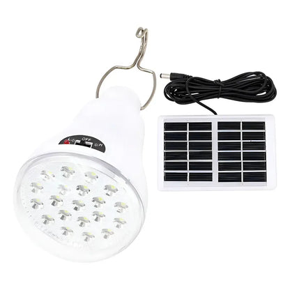 Ampolleta 10w Solar + Panel 7 Horas De Luz + Usb Led