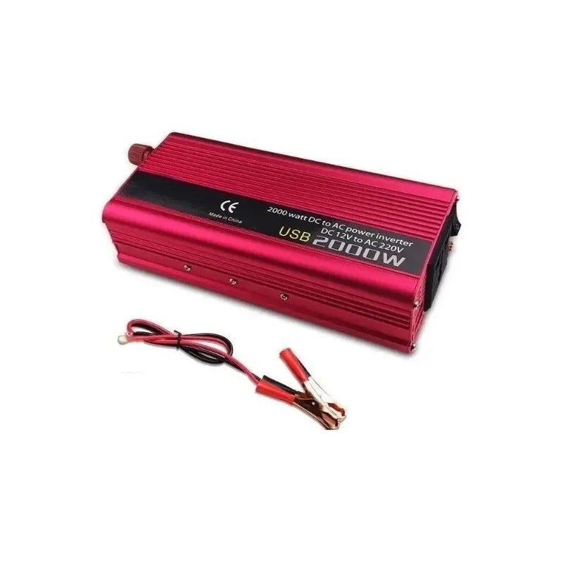 Convertidor Inversor 12v 220v 2000w Auto Usb Camping