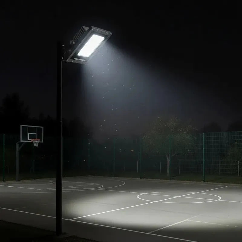 Foco Reflector Proyector Electrico Led 400w Impermeable 6500k Luz Fria Blanca Carcasa Negra Alta Potencia Ideal