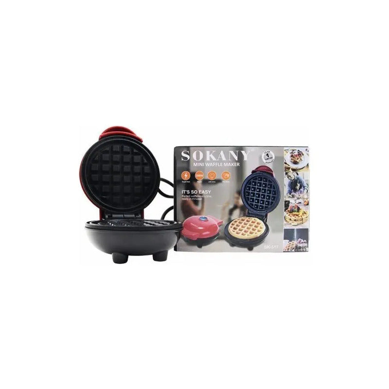 Mini Wafflera Eléctrica Redonda Arca 350w Para Desayuno