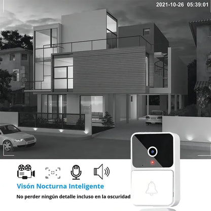 Figoimport Timbre Camara Wifi Seguridad Video Portero Inalámbrico Smart Herramientas Y Mejoras Del Hogar Figo Store Blanco