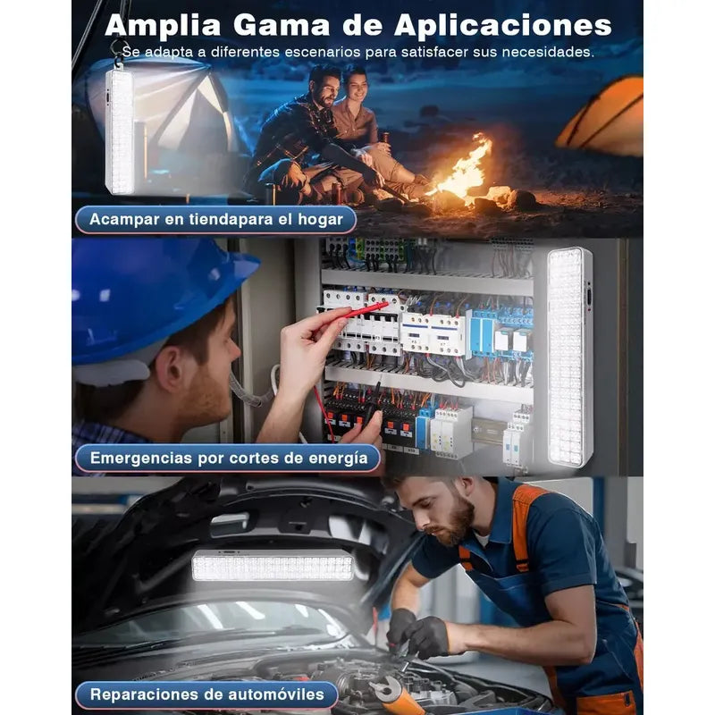 Lámpara Led De Emergencia Recargable 24 Horas Modelo Ca-629 Blanco