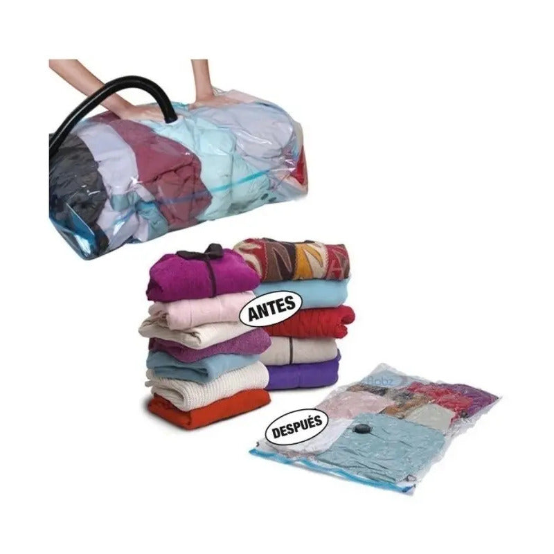 Pack 12 Bolsas Mediana Al Vacio Comprimir Ahorra Espacio