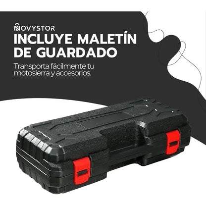 Motosierra Eléctrica Inalambrica Portátil De 6 Pulgadas Negro