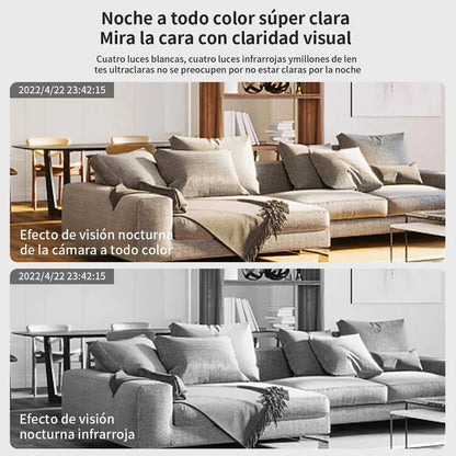 Pack X4 Cámaras De Seguridad Wi-fi Full Hd Ptz Con Visión Nocturna Y Audio Bidireccional Blanco