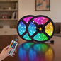 Pack De 2 Tiras Cinta De 300 Led 5mt Multicolores Rgb Rgb