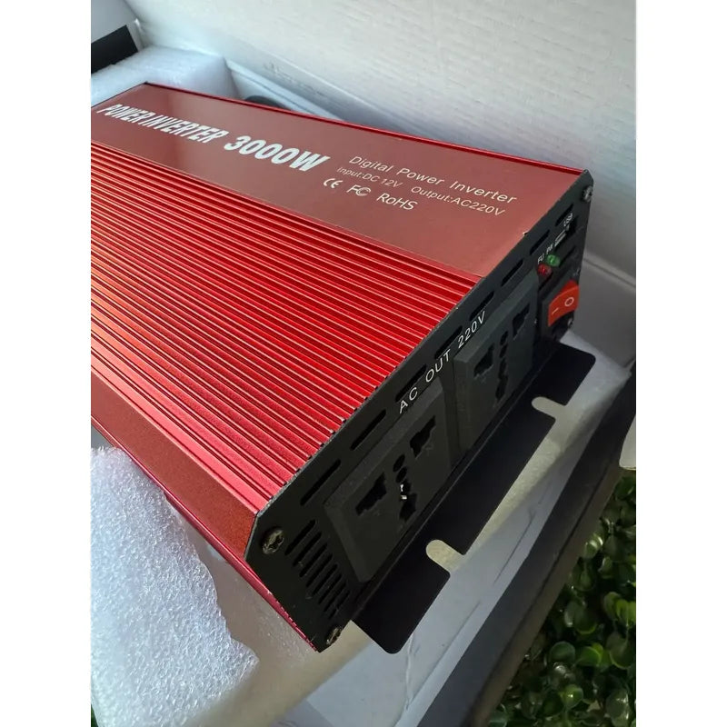 Inversor Voltaje 3000w De 12 Volts A 220volt + Entrada Usb