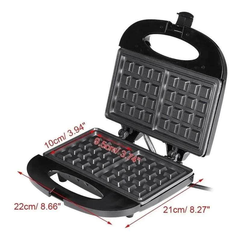 Waflera Reposteria Maquina De Waffles Maker Negro