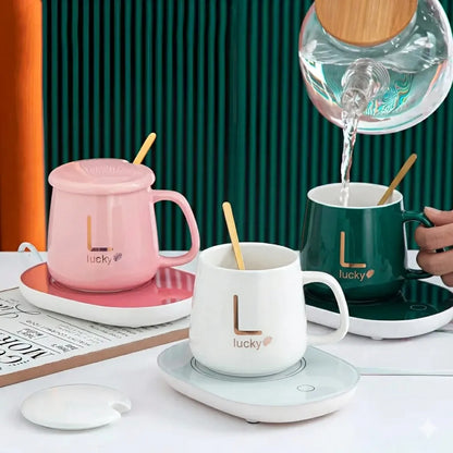 Taza De Cafe Con Calentador Inteligente Electrico Portatil Surtido Lucky
