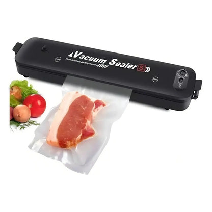 Maquina Selladora Al Vacío Alimentos Sellador + Bolsas Color Negro Transparente