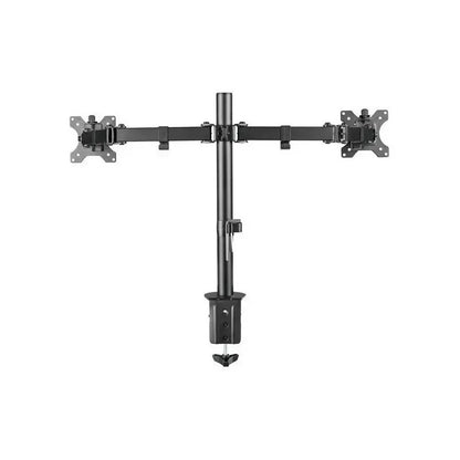 Soporte Mesa Brazo Articulado Para 2 Monitores Negro Negro