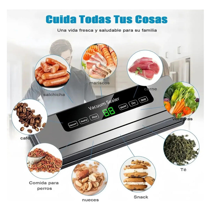 Selladora Al Vacio De Alimentos Para Almacenamiento 220v