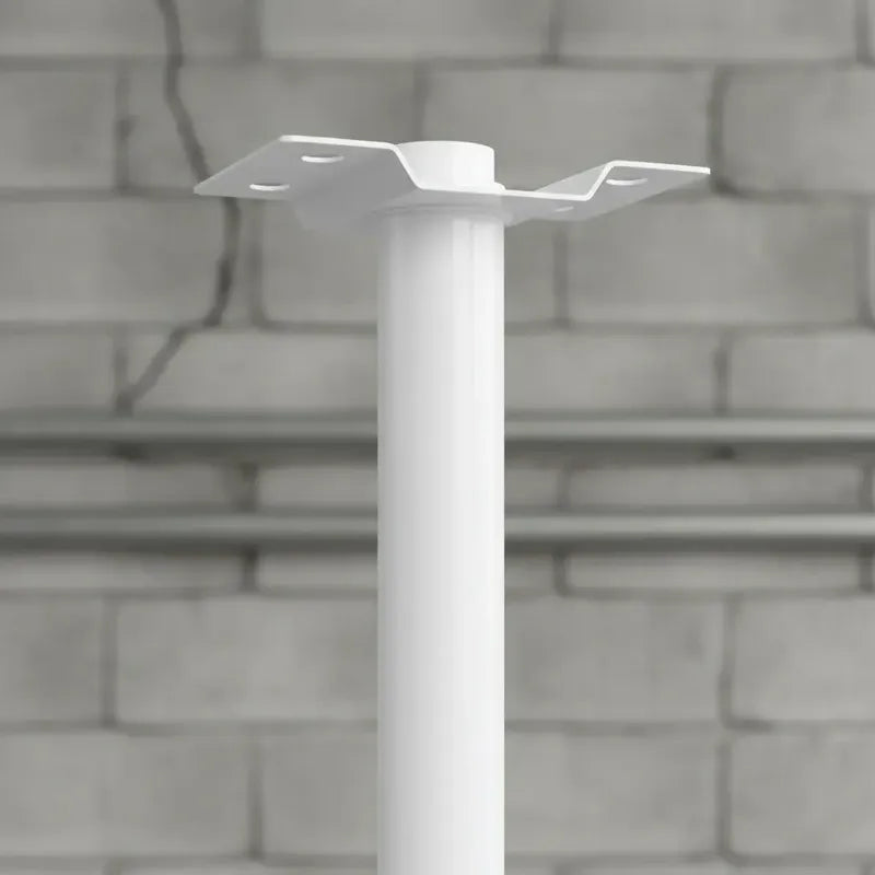 Soporte 50cm Para Focos Led Solares Exteriores Resistente Blanco Blanco Frío