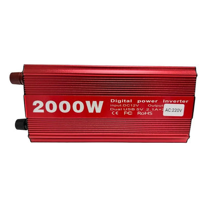 Convertidor Inversor 12v 220v 2000w Auto Usb Camping