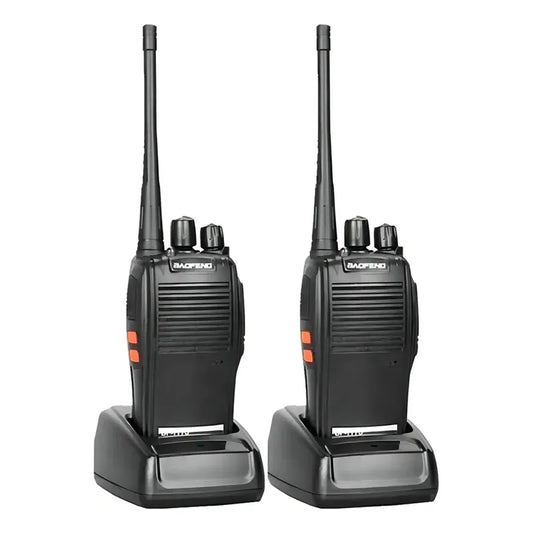 Pack 2 Walkie Talkie Baofeng BF-888S 16 Canales 6km Negro FIGGOS