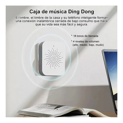 Timbre Camara Wifi Seguridad Video Portero Inalámbrico Smart