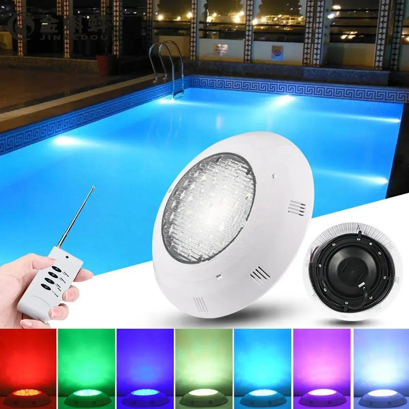 Foco Led Rgb De Piscina Subacuático Con Control Remoto Ip68 De Figoimport