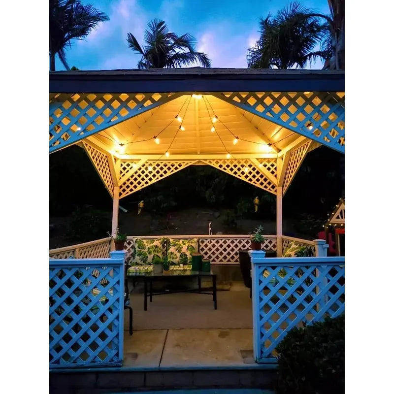 Guirnalda De Luces Solares Para Decoración 10 M Amarillo