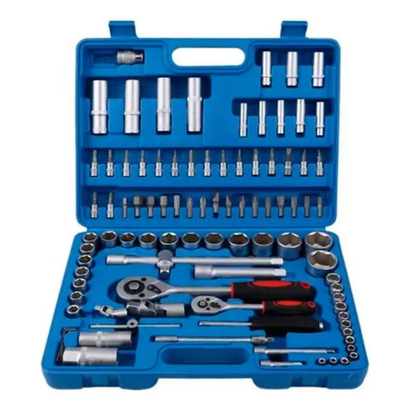 Caja De Herramientas 94 Piezas Set De Dados N/a
