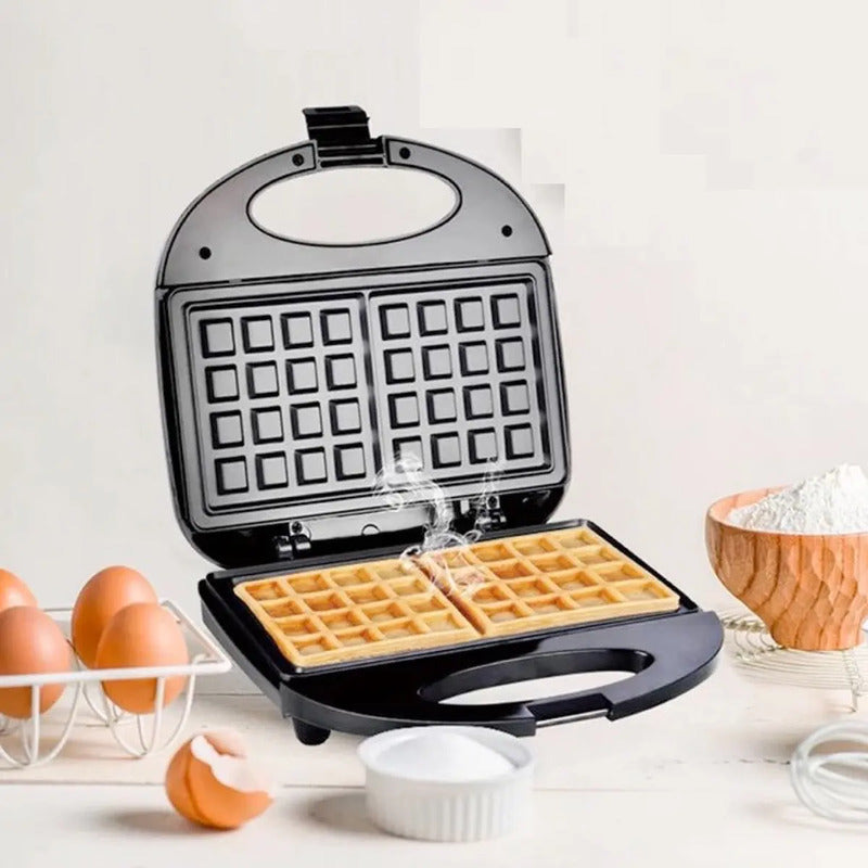 Maquina De Hacer Waffles Wafflera Haeger Hg-242 / Angelstock Color Negro