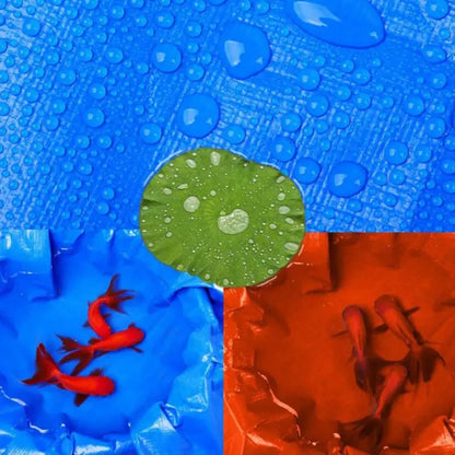 Carpa Lona Cobertor Impermeable Multiusos 8x12 M Azul Y Naranja