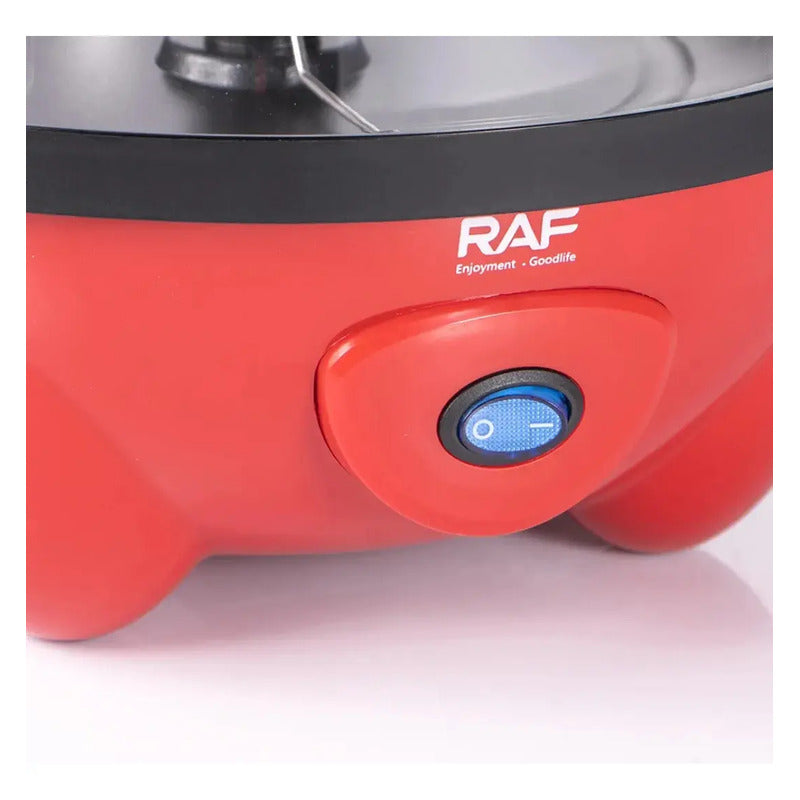 Maquina Para Hacer Cabritas Palomitas De Maiz Roja Gran Capacidad 18 Tazas Con Tapa Tazon Para Servir Ideal Para Cine En... Rojo