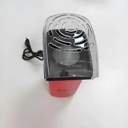 Máquina Para Palomitas De Aire Caliente Roja, 1200w, Para Fiestas Y Noches De Cine Rojo
